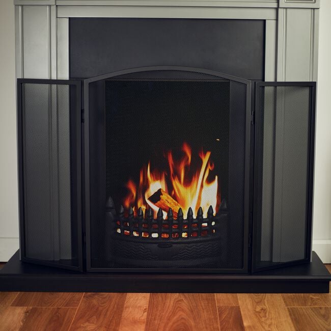 Silverflame Arched Foldable Fireguard 24"